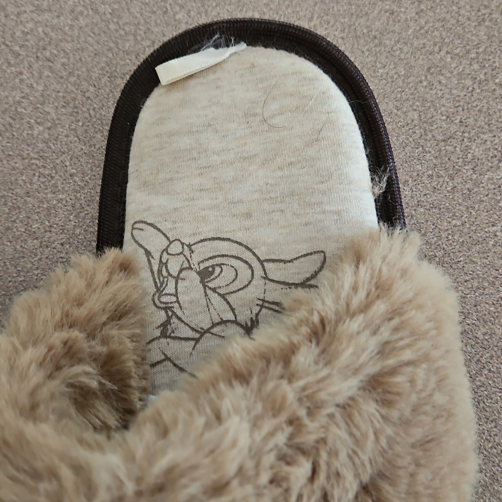 Disney Bambi Thumper Fuzzy Slippers Sz Small - Picture 6 of 8